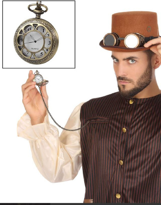 Mens Steampunk Pocket Watch