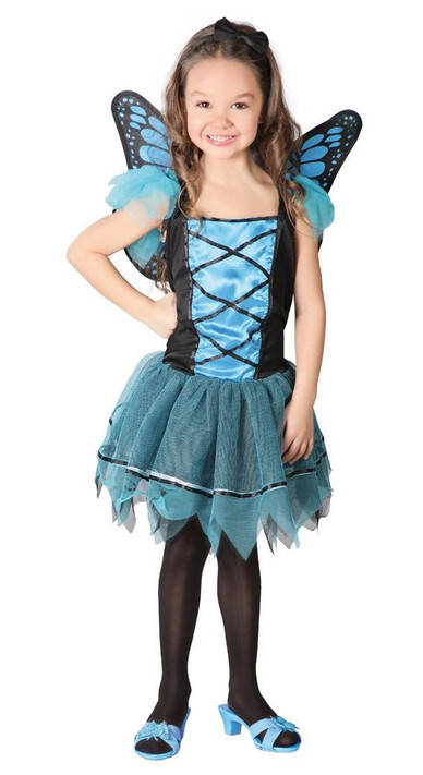 Girls Blue Butterfly Costume