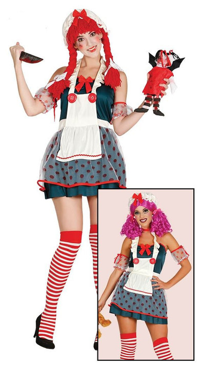 Ladies Halloween Rag Doll Costume
