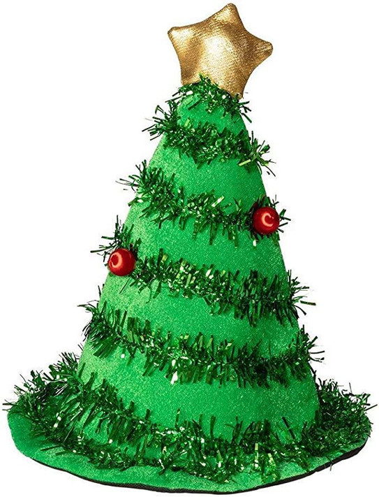 Adult Christmas Tree Felt Hat