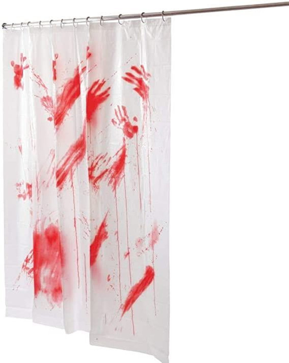 Bloody Shower Curtain