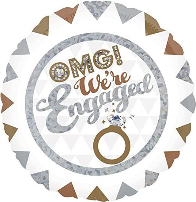 Celebration OMG We're Engaged Foil Balloons-1 PC