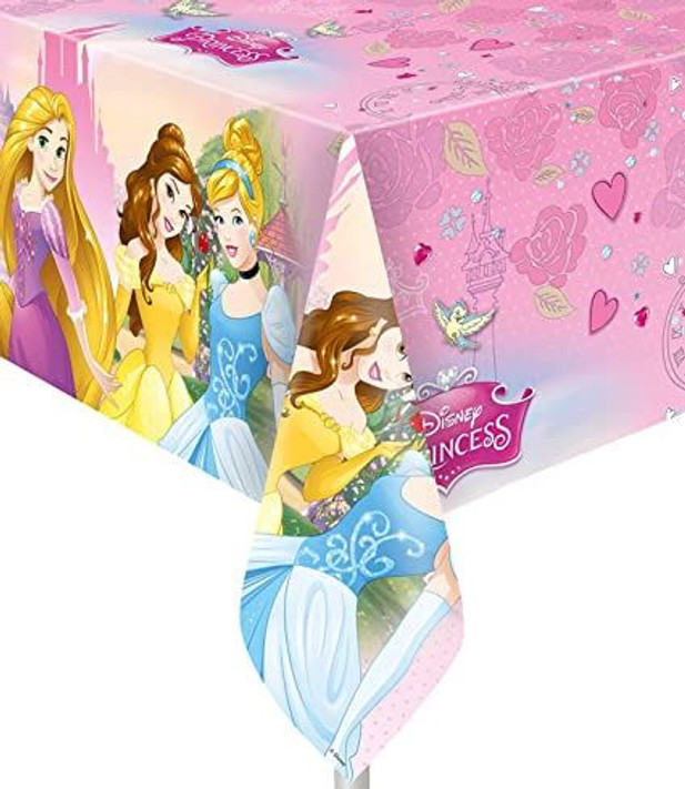 Disney Princess Party Tablecover 1Ct, pink, pack of 1