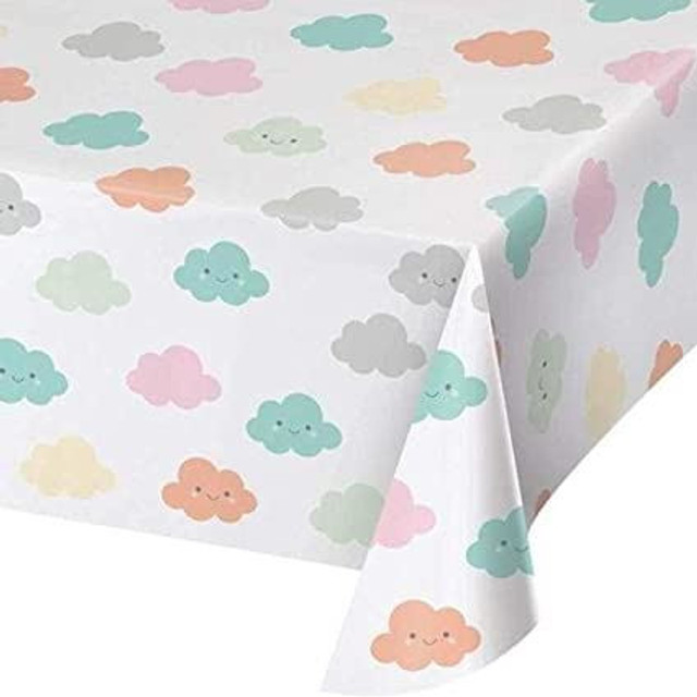 Clouds Baby Shower Plastic Tablecover-1 Pc