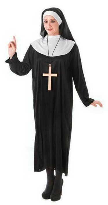 Ladies Holy Sister Nun Costume One Size