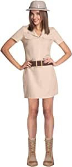 Ladies Jungle Desert Safari Woman Fancy Dress Costume