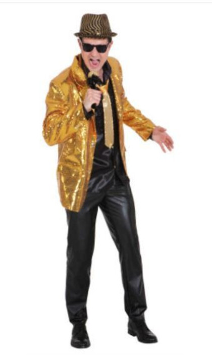 Mens Gold Sequinned Jacket