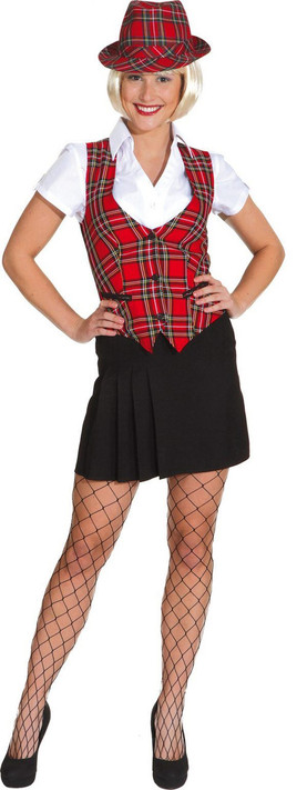 Ladies Scottish Tartan Waistcoat