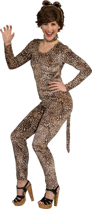 Ladies Leopard Catsuit
