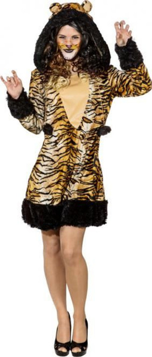 Ladies Furry Tiger Dress
