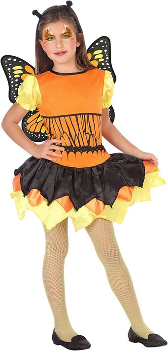 Girls Orange Butterfly