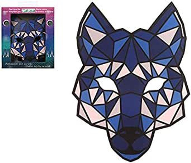 Light Up Wolf Mask