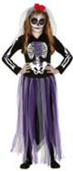 Girls Purple Rose Skeleton