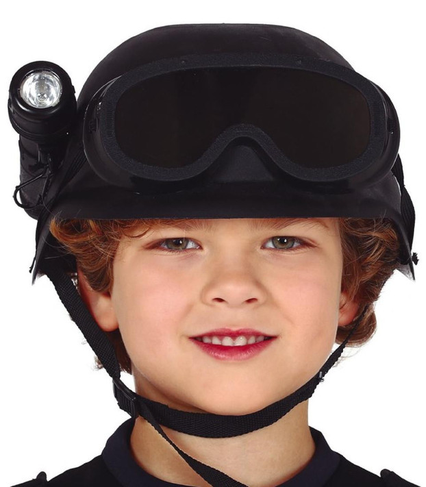 Kids Riot Helmet with Torch
