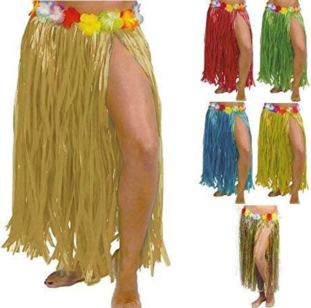 Ladies Blue Hula Skirt