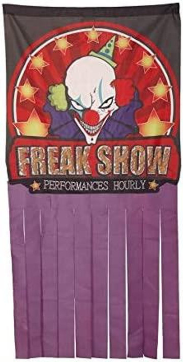 Circus Freak Show Door Curtain