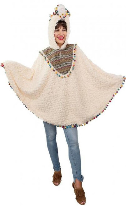 Ladies Llama Poncho