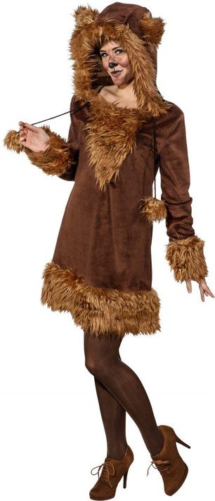 Ladies Brown Bear Costume