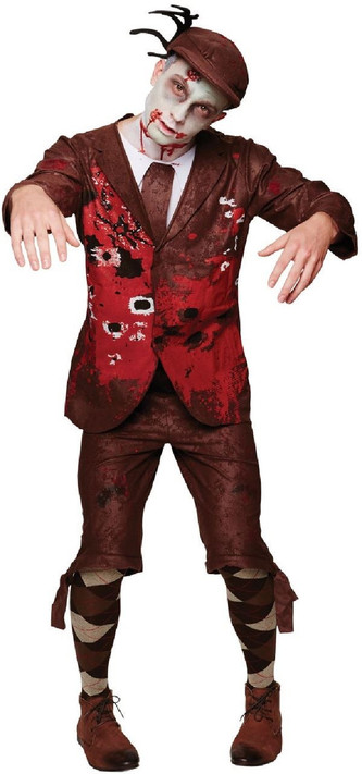 Mens Zombie Lord Fancy Dress Costume