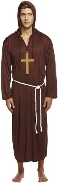 Mens Monk Fancy Dress Costume