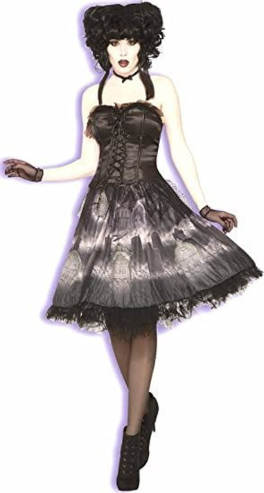 Cemetery Doll Dress Costume | For Women | Black One Size