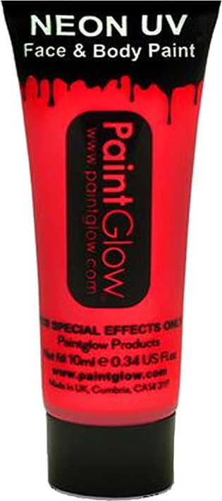 Neon UV Face & Body Paint Red