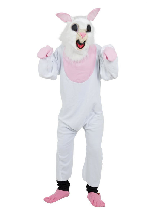 Adult White Bunny Costume One Size