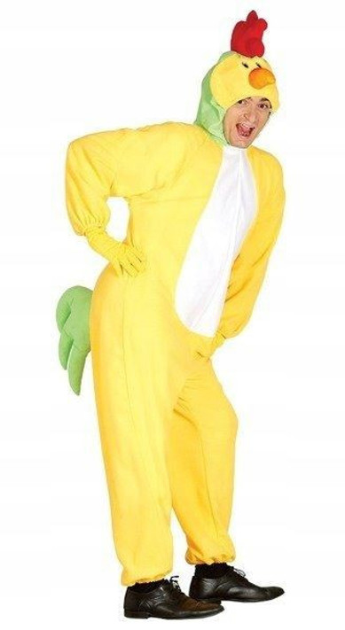 Mens Yellow Chicken costume One Size