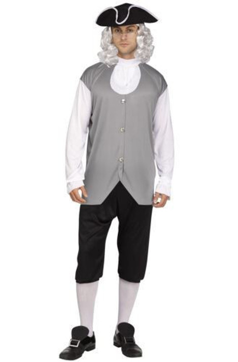 Colonial Man - Adult Colonial Costume One Size fits most