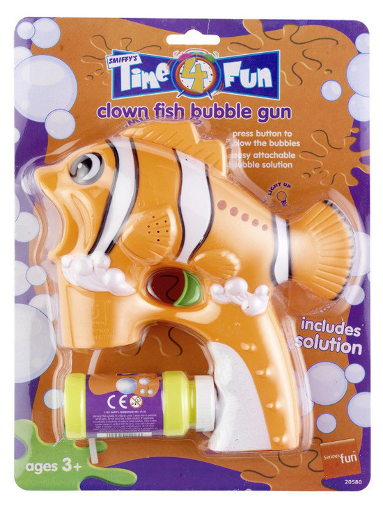 Clown Fish Bubble Gun, Orange