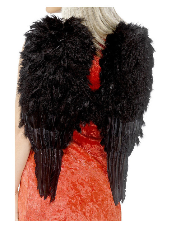 Feather Angel Wings, Black
