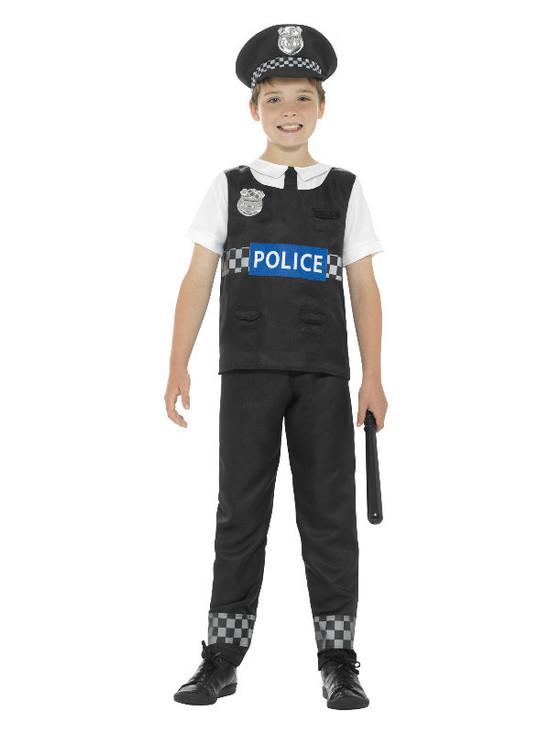 Cop Costume, Black & White