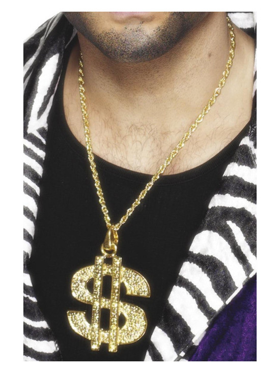 Dollar Sign Medallion, Gold