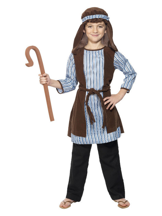 Shepherd Costume, Blue & Brown