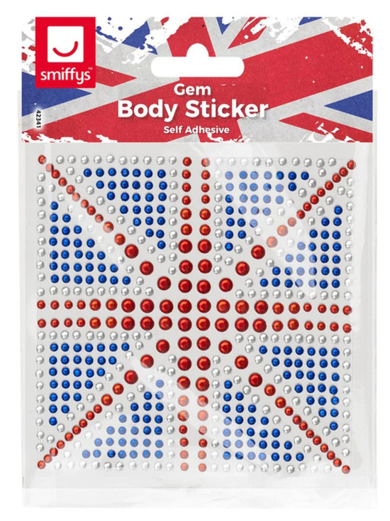 Union Jack Gem Body Sticker