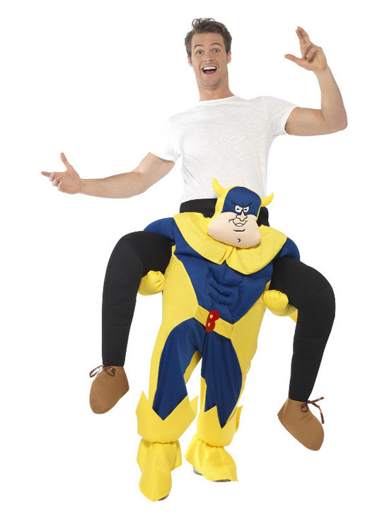 Bananaman Piggy Back Costume, Blue