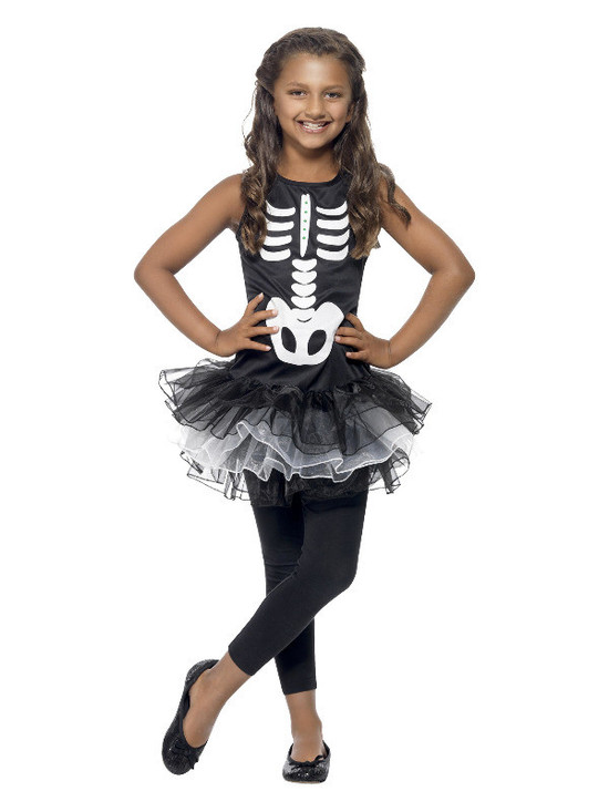 Skeleton Tutu Costume, Black