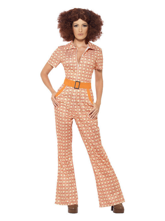 Authentic 70s Chic Costume, Orange