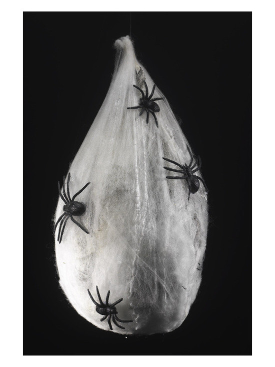 Animated Hanging Spider Larva Decoration, Glow in
