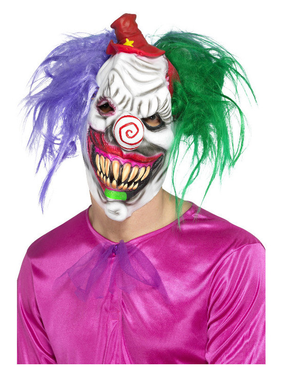 Kolorful Killer Klown Mask, Multi-Coloured