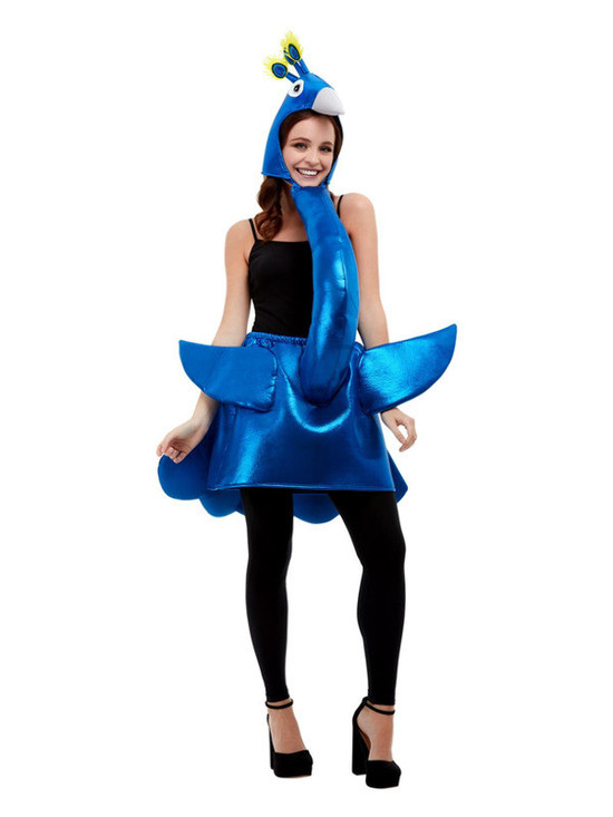 Deluxe Peacock Costume, Blue