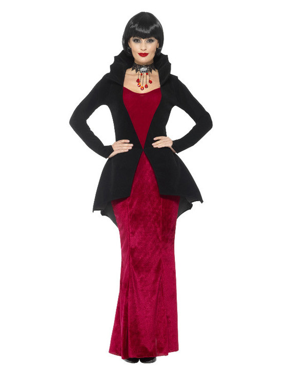 Deluxe Regal Vampiress Costume, Red