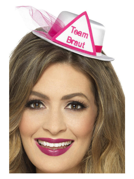 Team Braut Hat, White