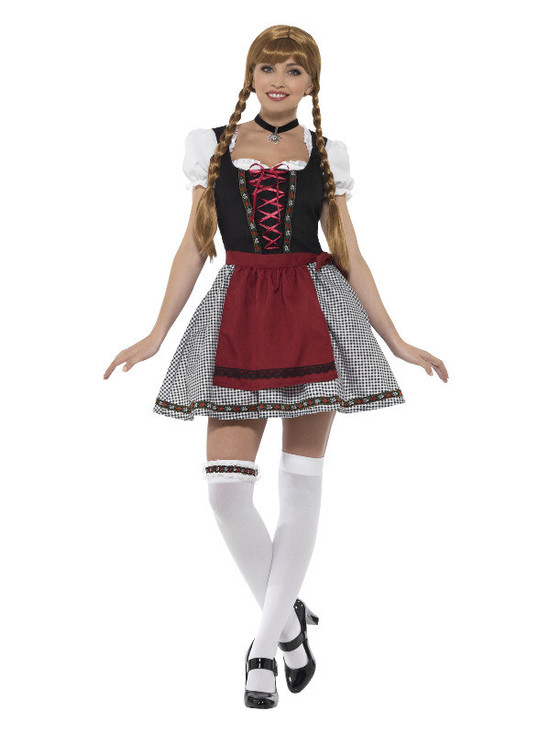 Flirty Fraulein Bavarian Costume, Black