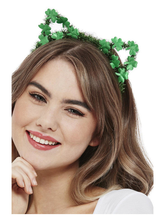 Paddy's Day Glitter Cat Headband