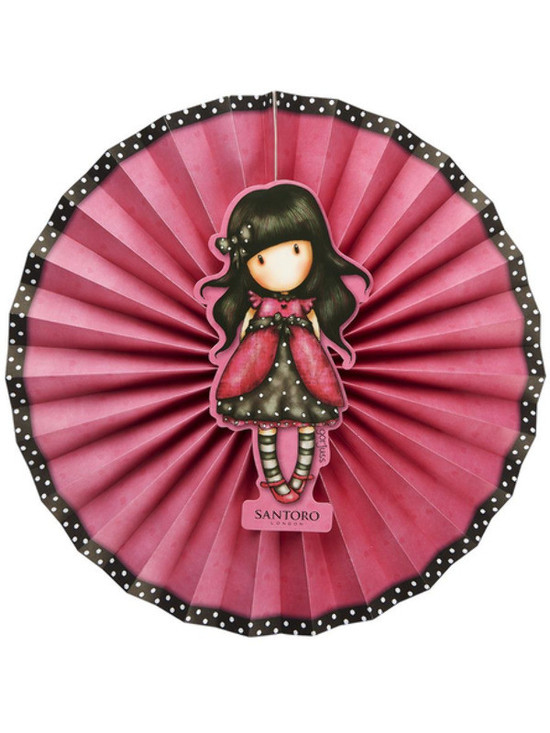 Santoro Gorjuss Ladybird Paper Fans, Pink