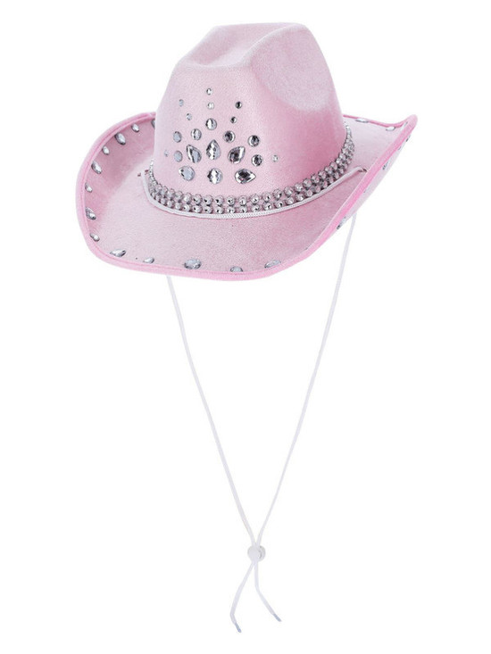 Baby Pink Rhinestone Cowboy Hat