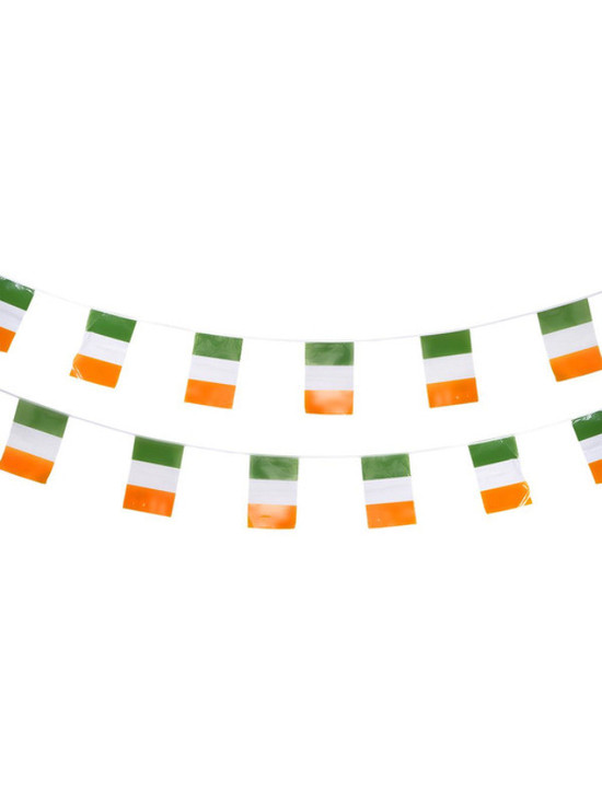 St Patricks Day Rectangle Bunting, Plastic