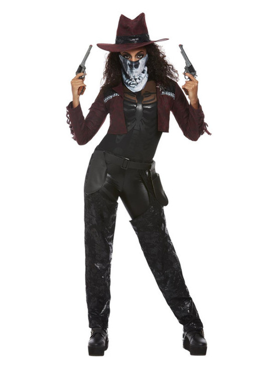 Deluxe Dark Spirit Western Cowgirl Costume, Womens