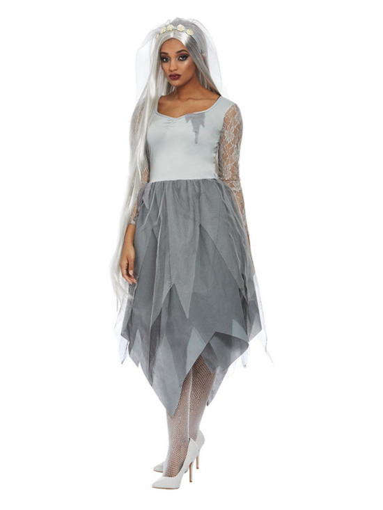 Grave Yard Bride Costume, Grey